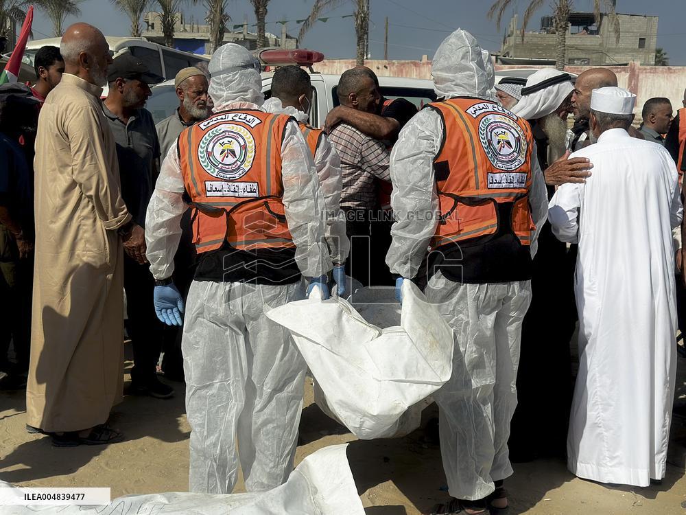 Israel Palestine Ceasefire Burial - Gaza Strip