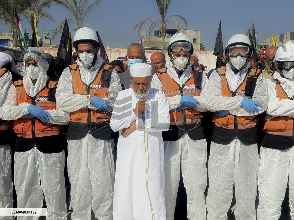 Israel Palestine Ceasefire Burial - Gaza Strip