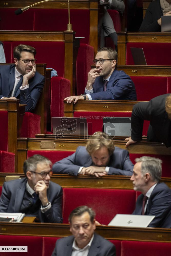 2026 State Budget Debate At French National Assembly - Paris