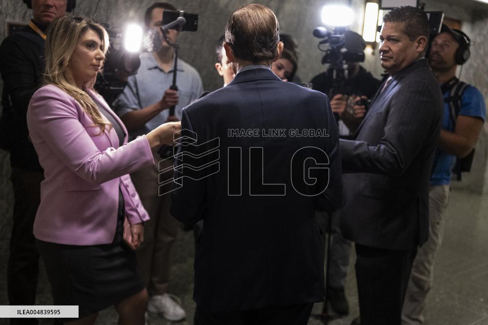 US Senators Speak To Reporters - Washington