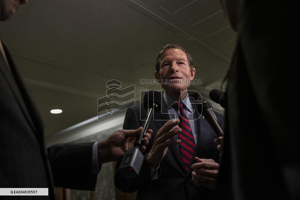 US Senators Speak To Reporters - Washington