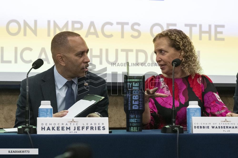 Democratic leadership, steering & policy committee hold hearing on the impacts of the republican shutdown