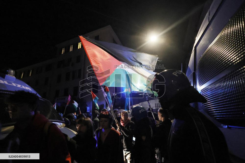 Pro-Palestinian Protest At Israeli Embassy - Rome
