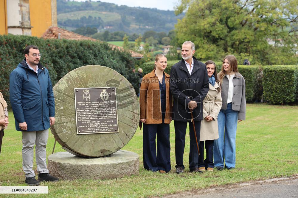 Royals Visit Valdesoto, Exemplary Town of Asturias Award 2025 - Spain