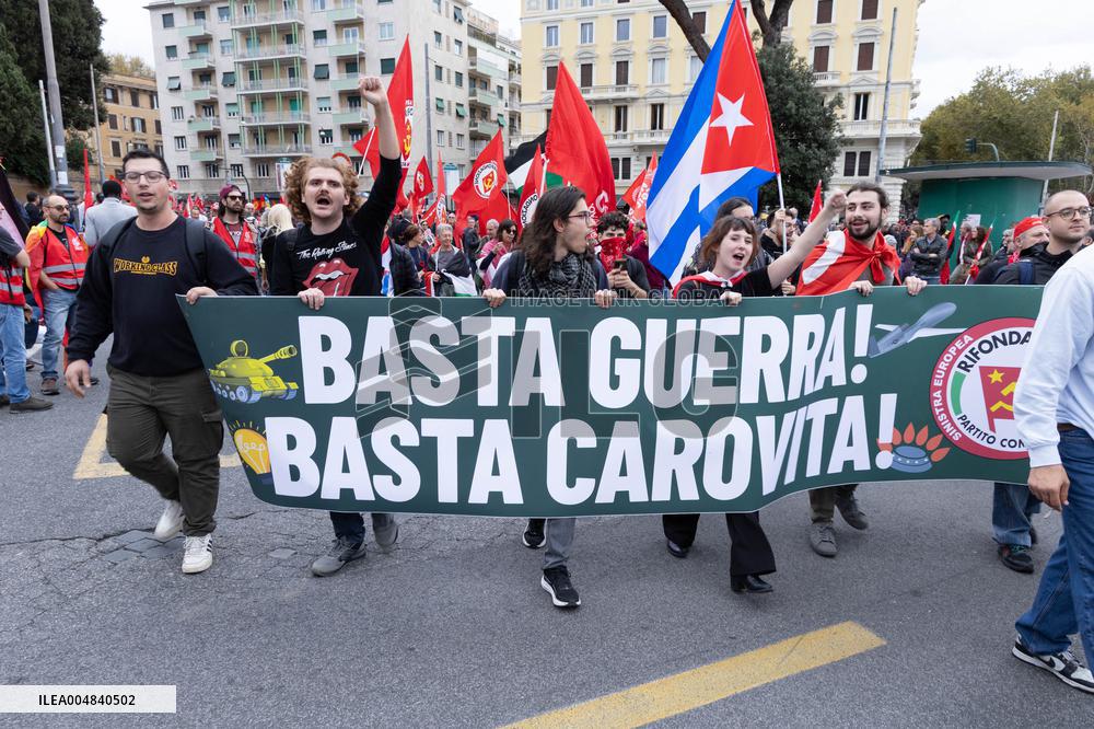 "Democracy at Work" Demonstration - Rome
