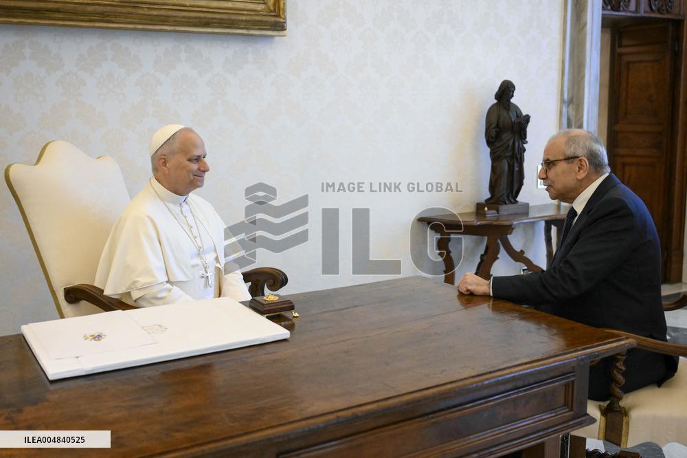 Pope Leo XIV Meets With Lebanese PM Nawaf Salam - Vatican