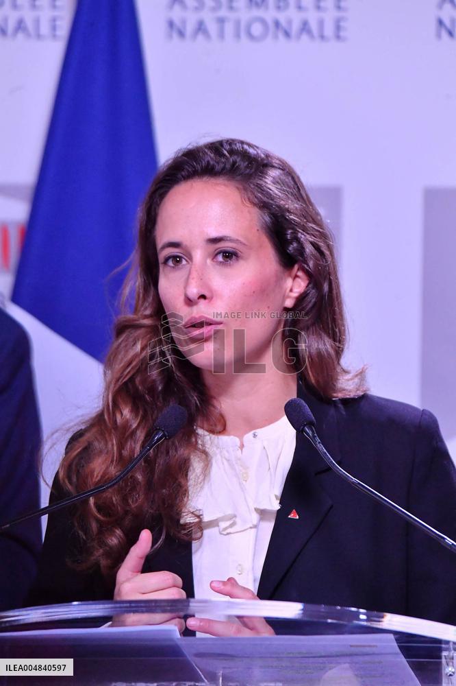 LFI Press Conference To Present The Counter Budget - Paris