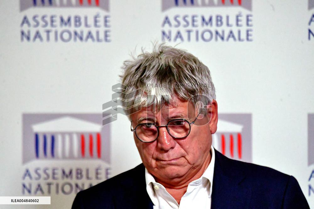 LFI Press Conference To Present The Counter Budget - Paris