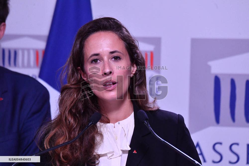 LFI Press Conference To Present The Counter Budget - Paris