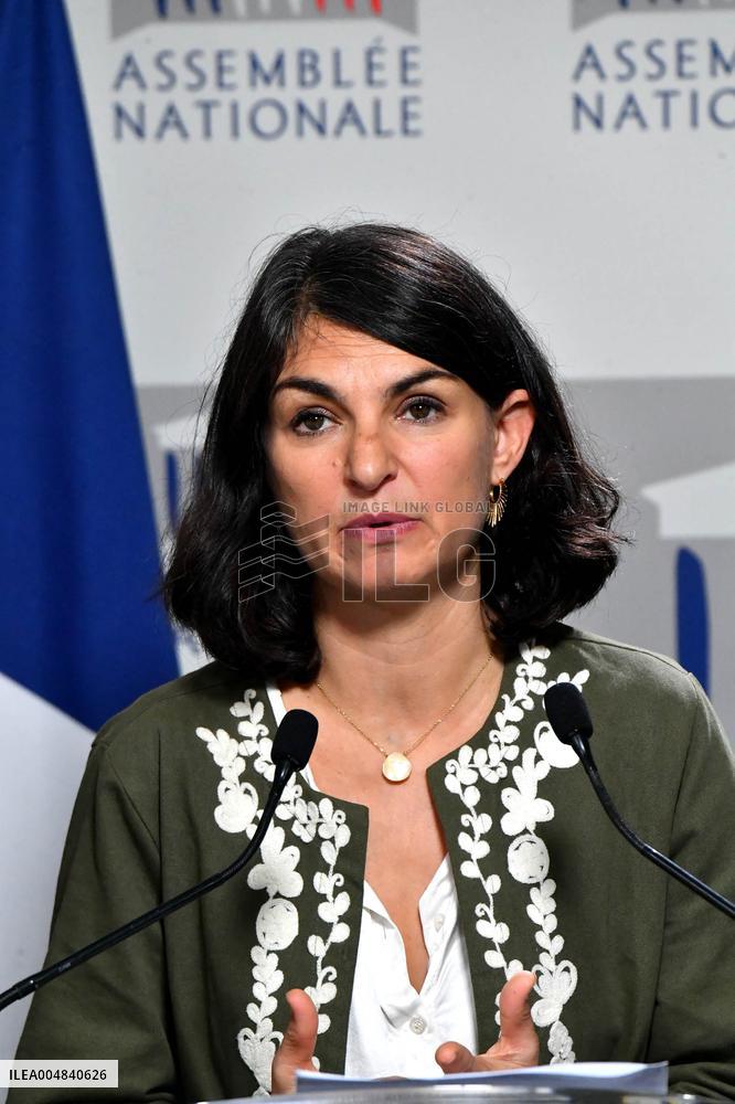 LFI Press Conference To Present The Counter Budget - Paris