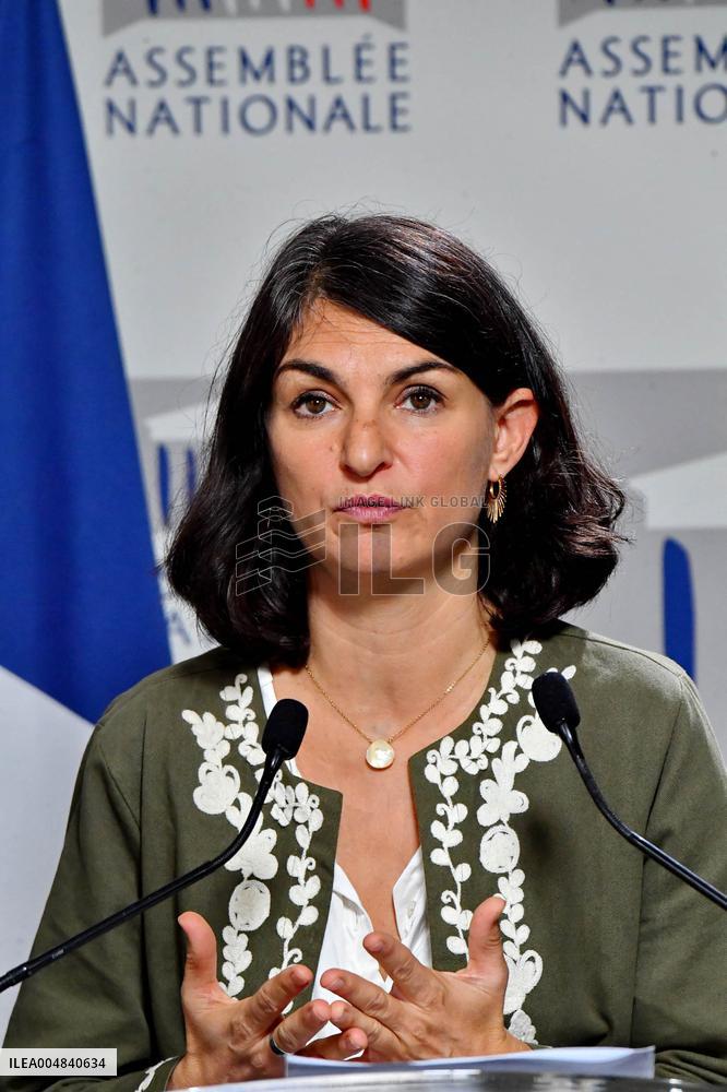 LFI Press Conference To Present The Counter Budget - Paris