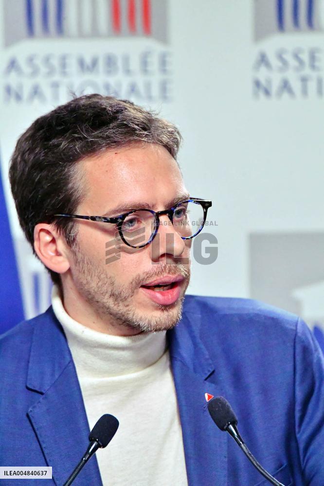 LFI Press Conference To Present The Counter Budget - Paris