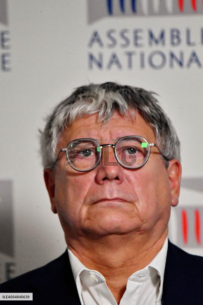 LFI Press Conference To Present The Counter Budget - Paris