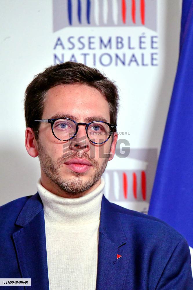 LFI Press Conference To Present The Counter Budget - Paris