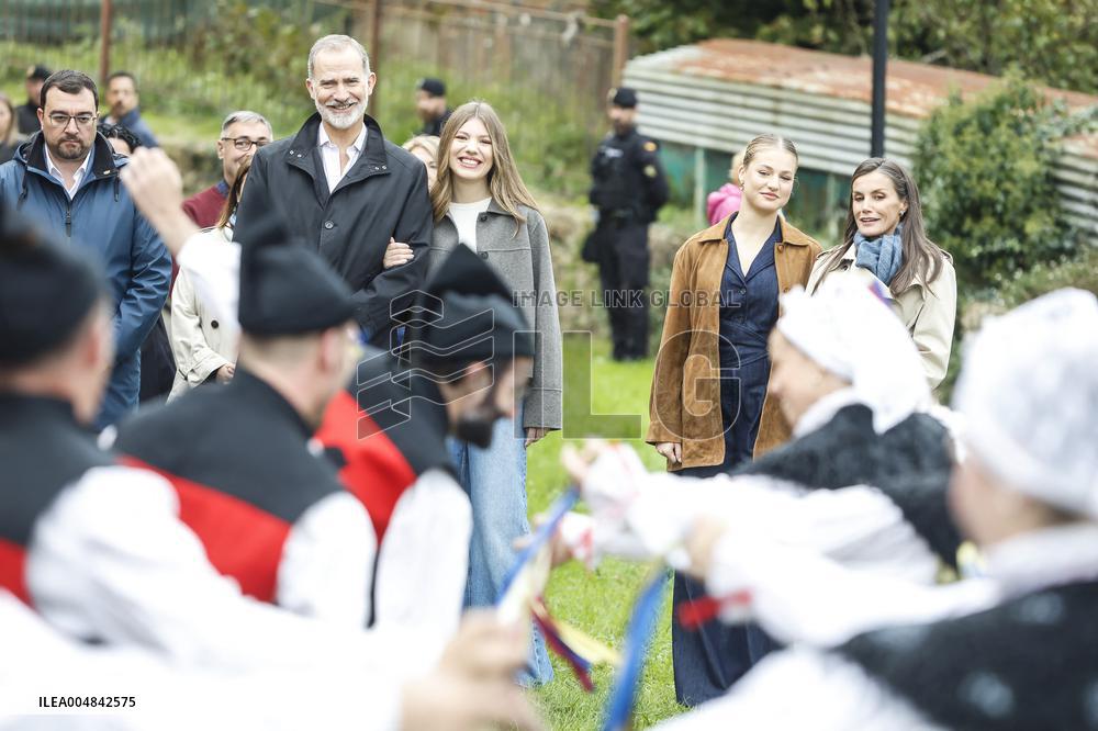 Spanish Royals Visit Valdesoto,  Exemplary Town of Asturias Award 2025 - Spain