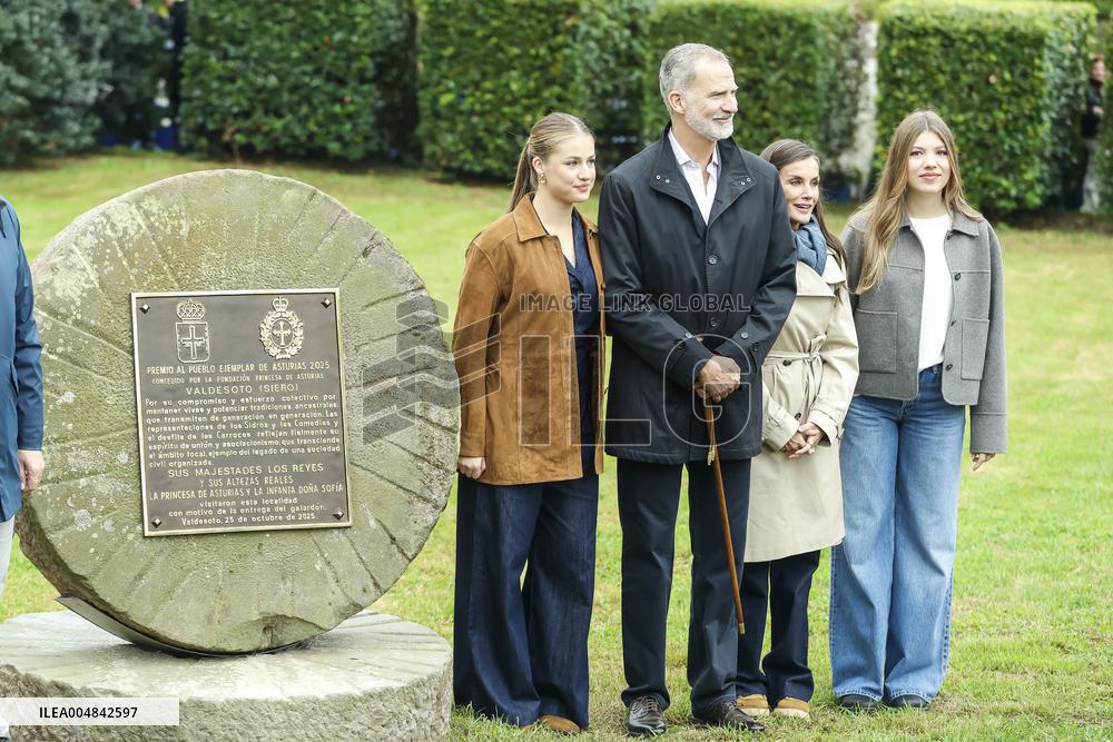 Spanish Royals Visit Valdesoto,  Exemplary Town of Asturias Award 2025 - Spain