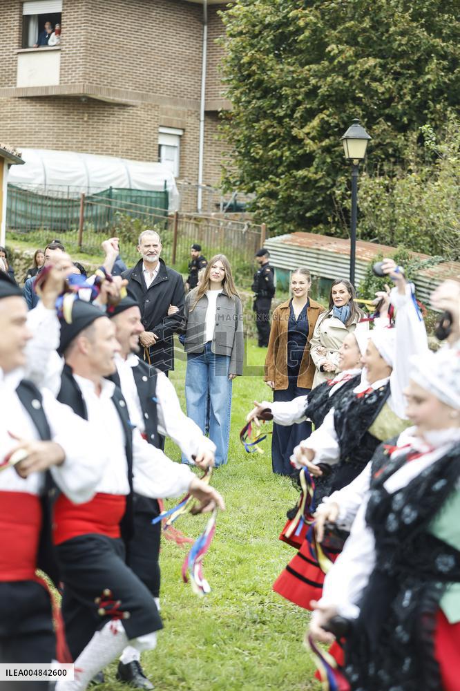 Spanish Royals Visit Valdesoto,  Exemplary Town of Asturias Award 2025 - Spain