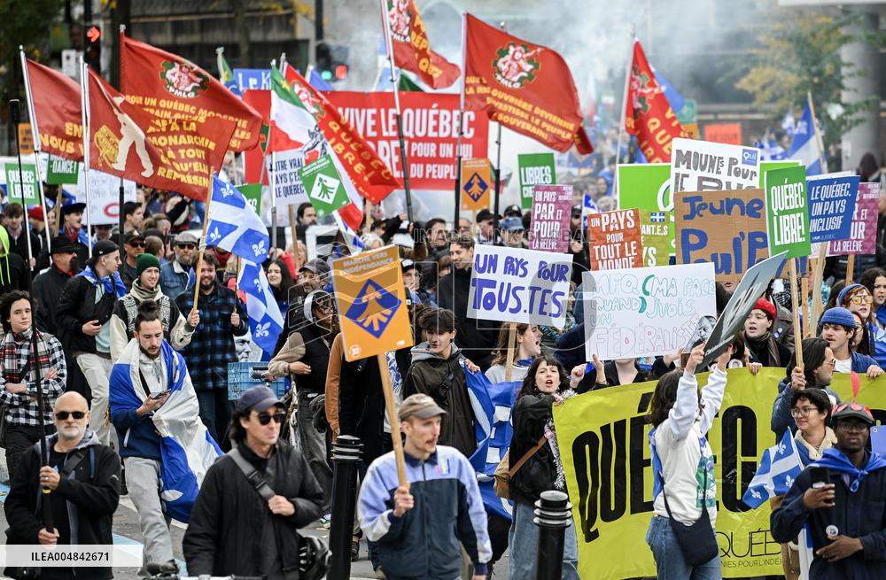 Independence March in Montreal - Canada