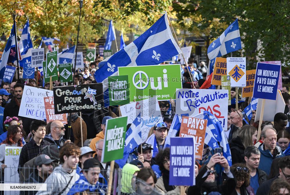 Independence March in Montreal - Canada