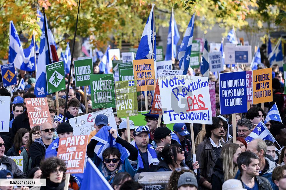 Independence March in Montreal - Canada