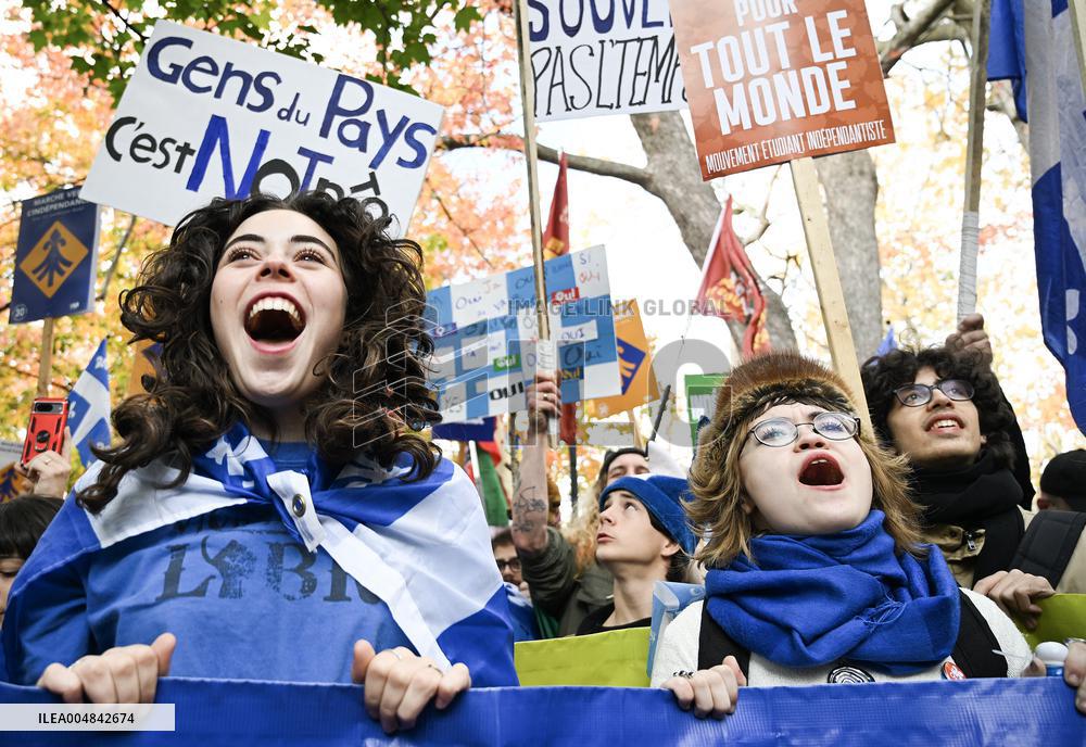 Independence March in Montreal - Canada