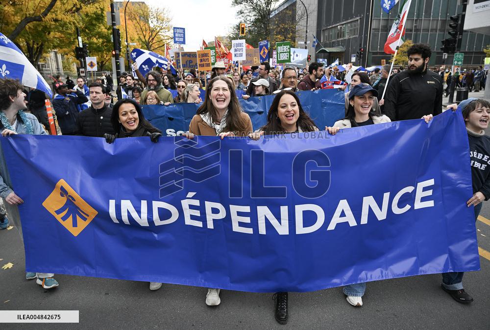 Independence March in Montreal - Canada