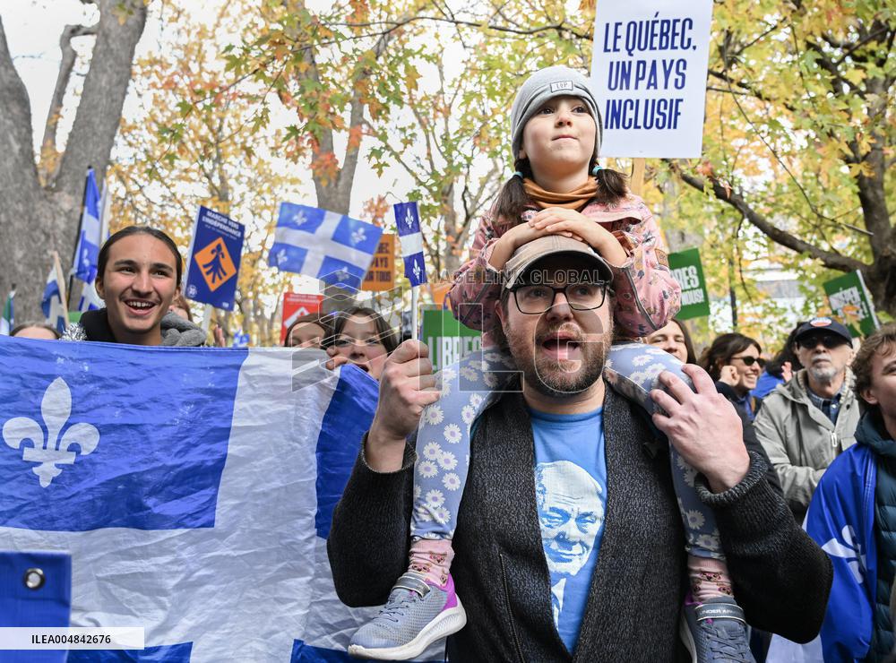 Independence March in Montreal - Canada