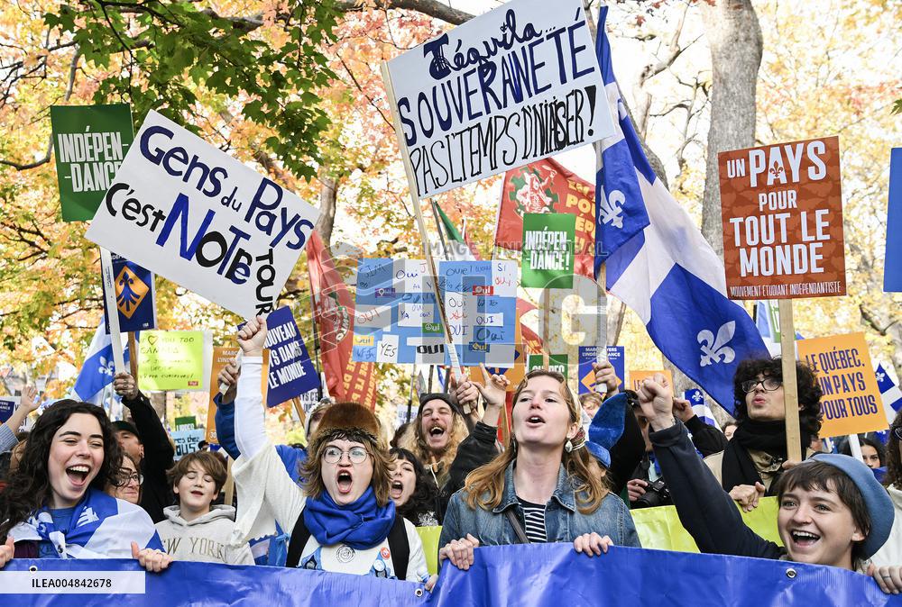 Independence March in Montreal - Canada