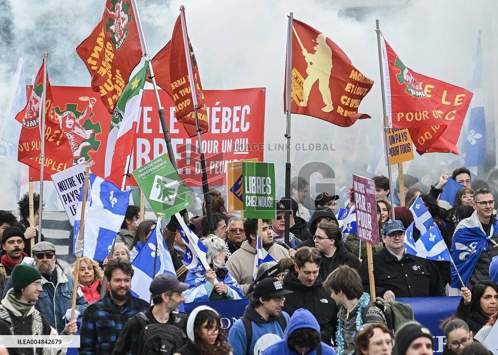 Independence March in Montreal - Canada