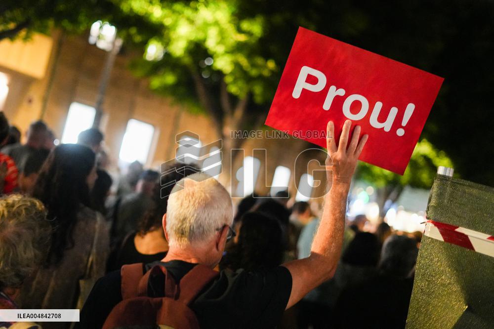 Protest Against Mazon's Management During The Dana - Spain