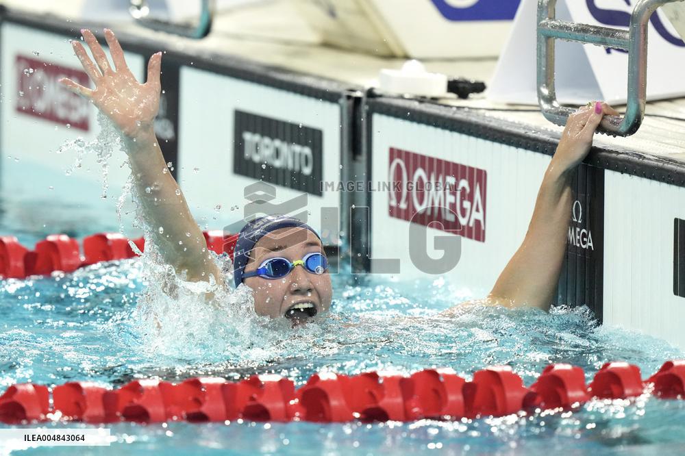 Lani Pallister Sets New 800m Freestyle World Record - Toronto