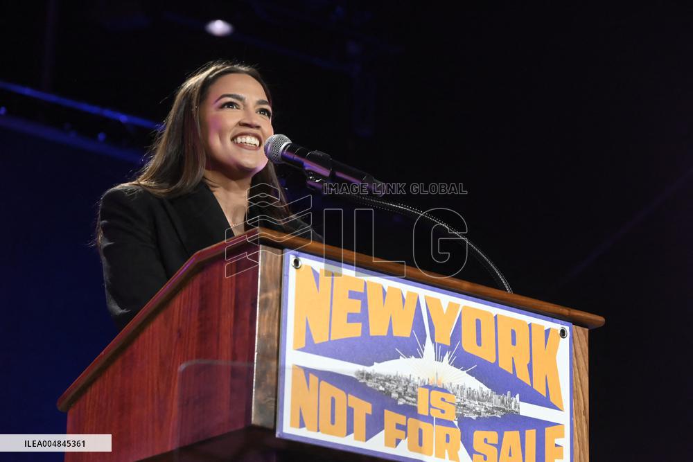 Alexandria Ocasio-Cortez Remarks at the Zohran Mamdani ‘NYC is Not for Sale’ Rally