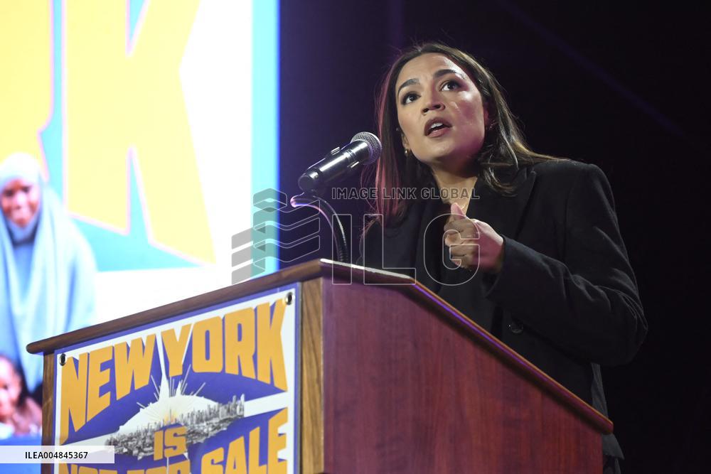 Alexandria Ocasio-Cortez Remarks at the Zohran Mamdani ‘NYC is Not for Sale’ Rally