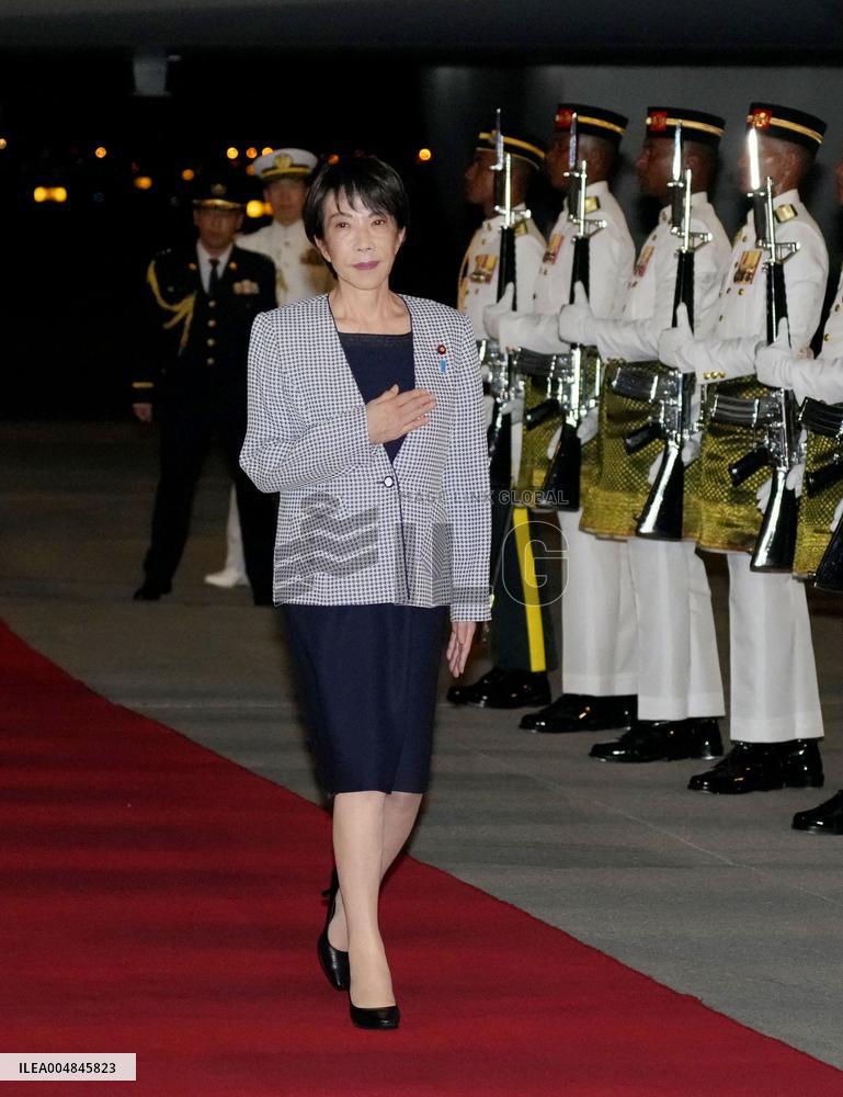 Japan PM Takaichi arrives in Kuala Lumpur