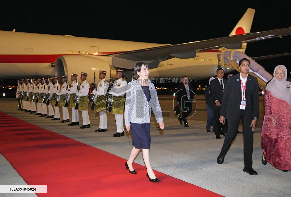 Japan PM Takaichi arrives in Kuala Lumpur