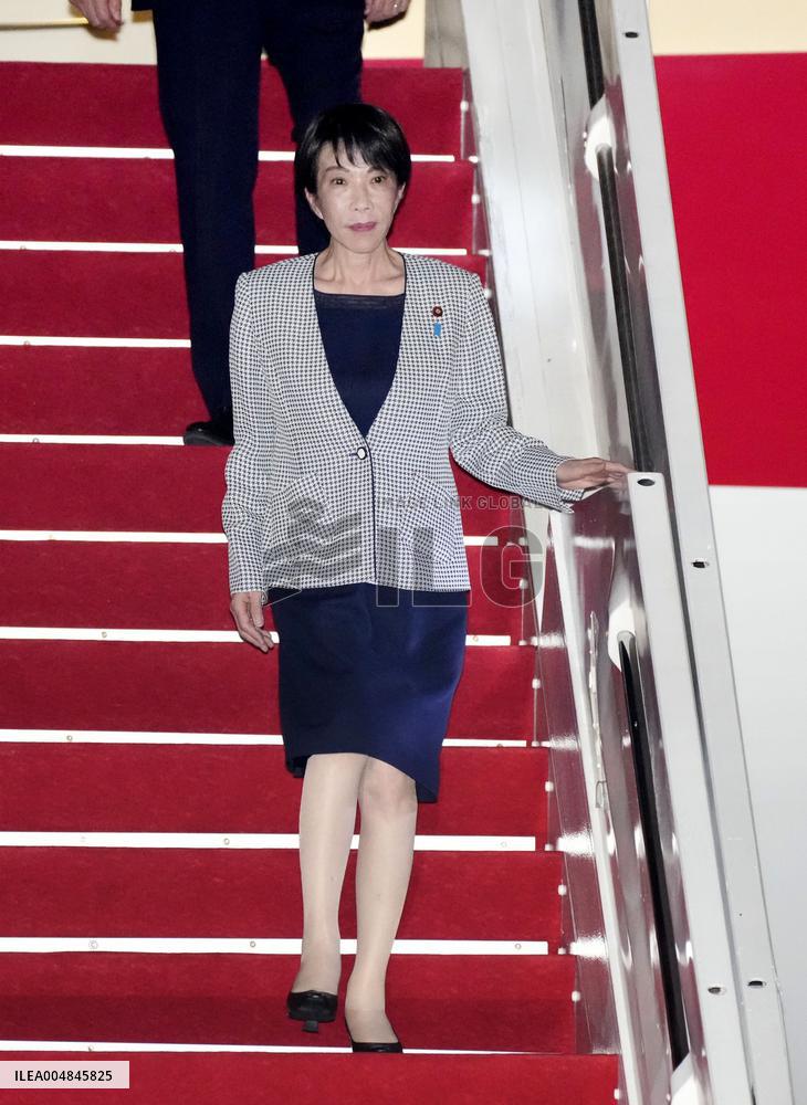 Japan PM Takaichi arrives in Kuala Lumpur