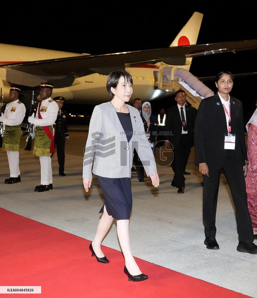 Japan PM Takaichi arrives in Kuala Lumpur