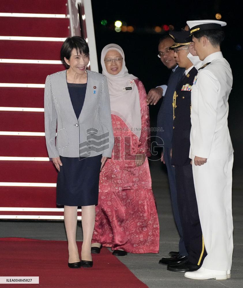 Japan PM Takaichi arrives in Kuala Lumpur