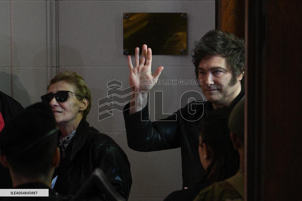 President Javier Milei Votes In The Legislative Elections - Argentina
