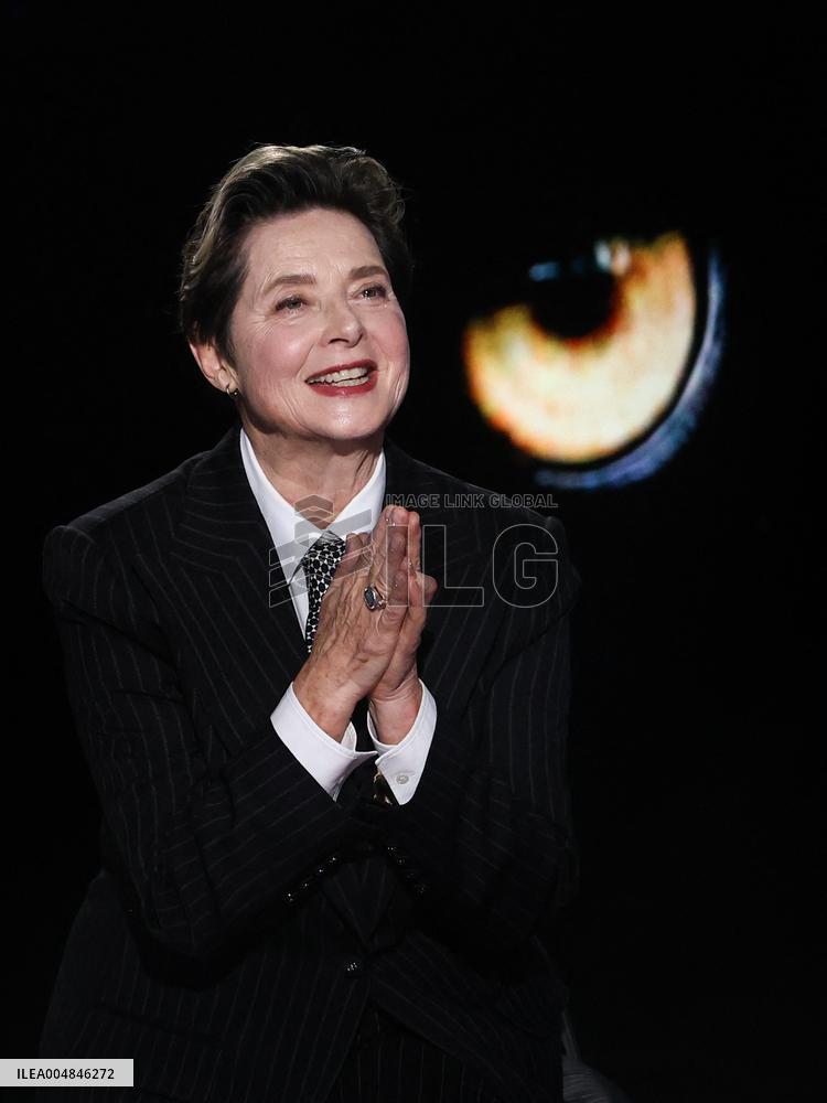 Isabella Rossellini At Belve TV Show - Rome