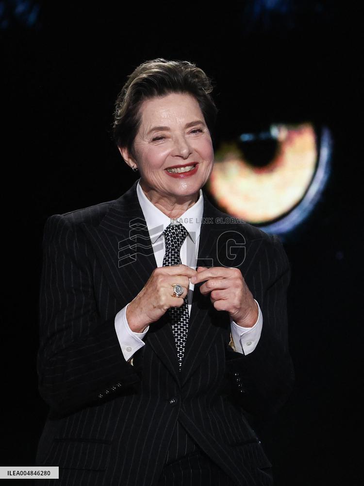 Isabella Rossellini At Belve TV Show - Rome