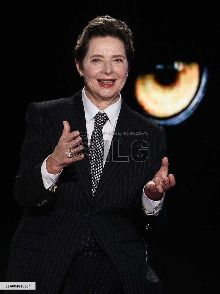 Isabella Rossellini At Belve TV Show - Rome