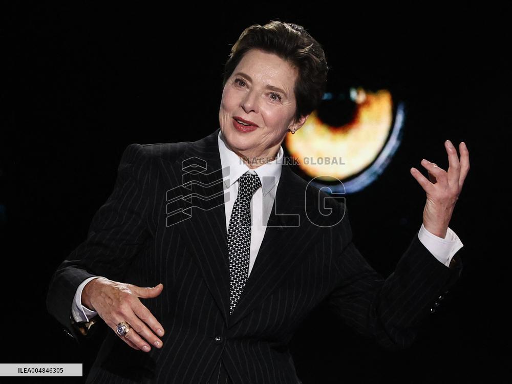 Isabella Rossellini At Belve TV Show - Rome
