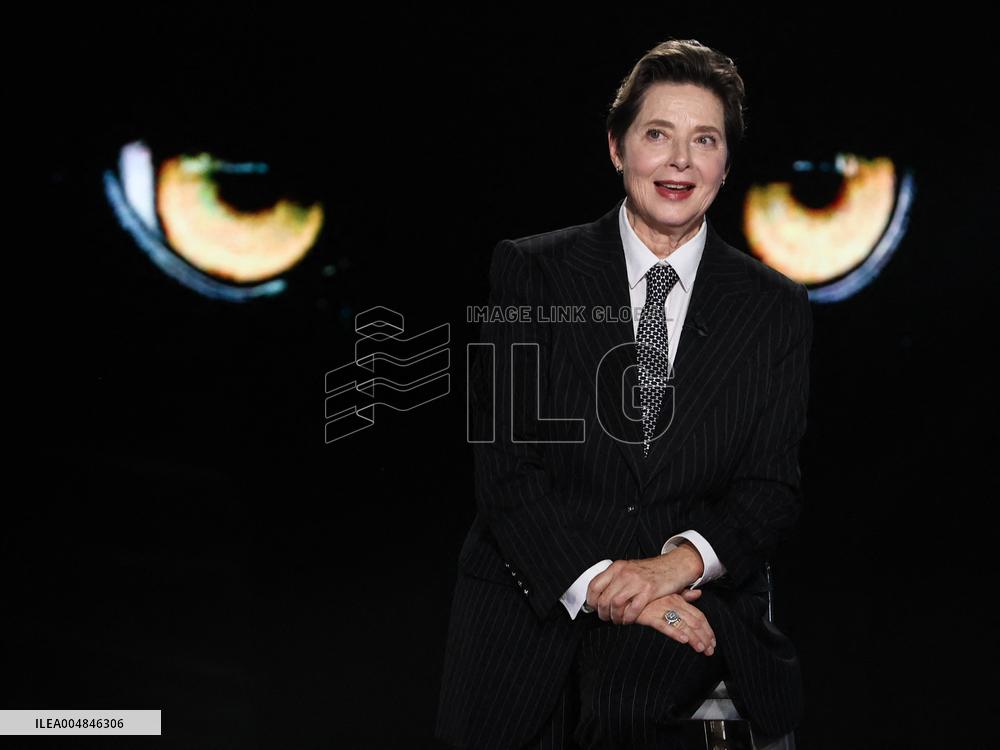 Isabella Rossellini At Belve TV Show - Rome