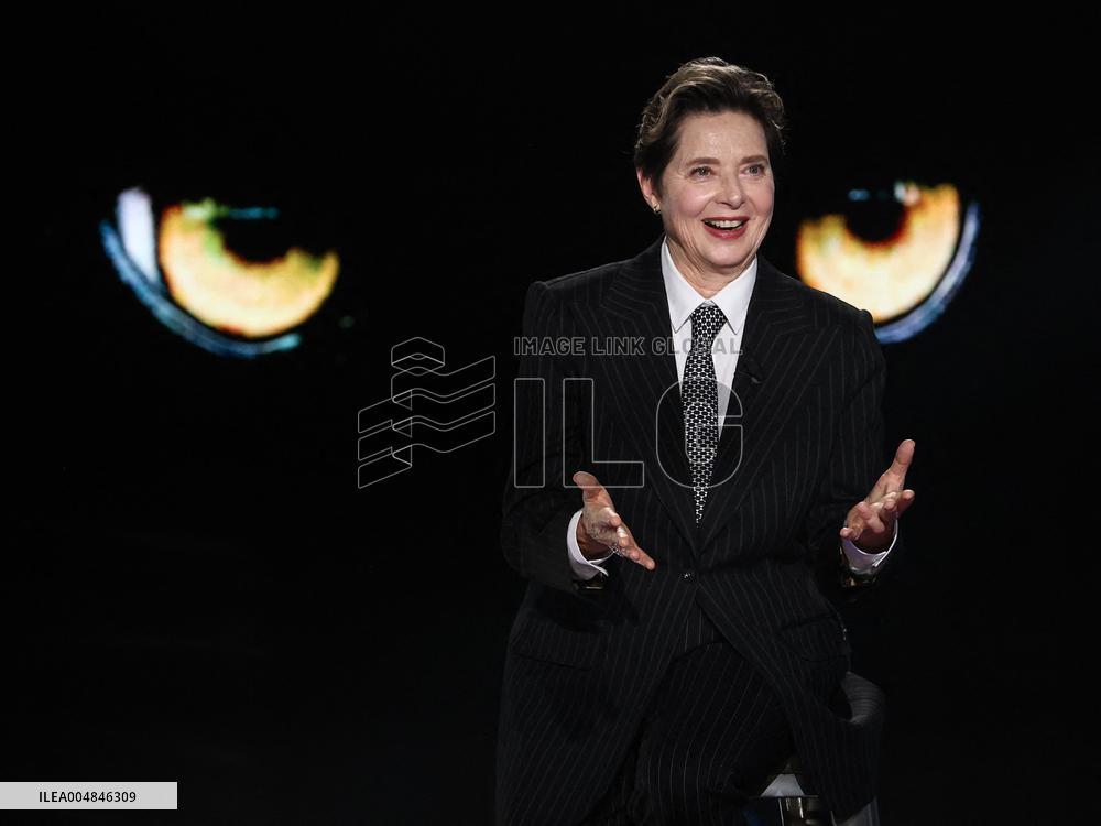 Isabella Rossellini At Belve TV Show - Rome