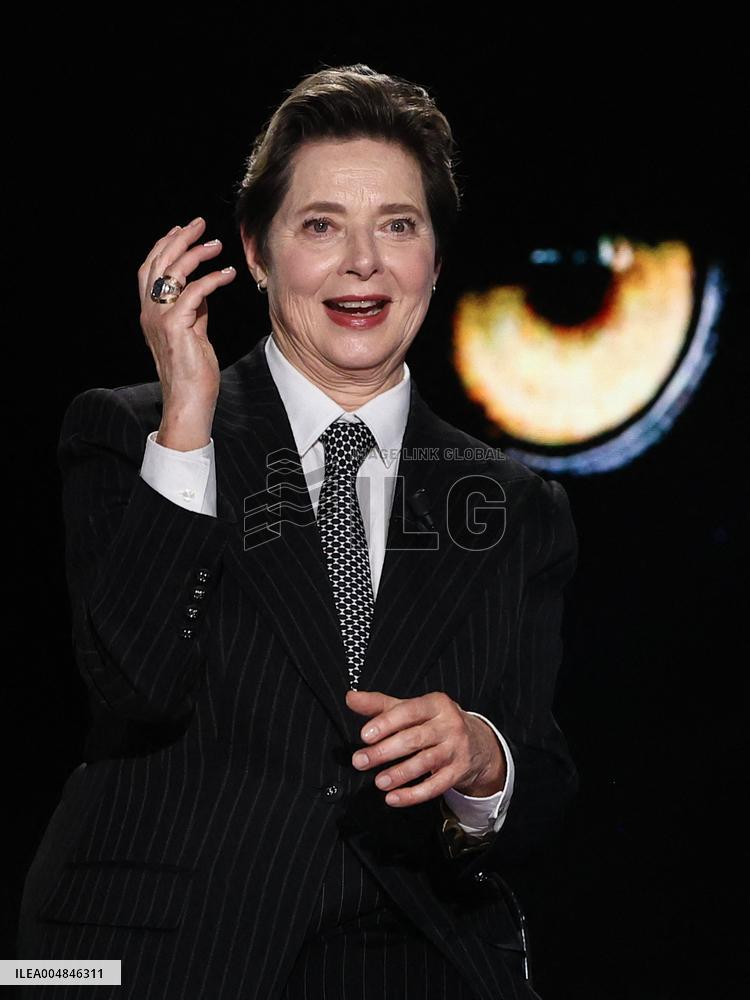 Isabella Rossellini At Belve TV Show - Rome