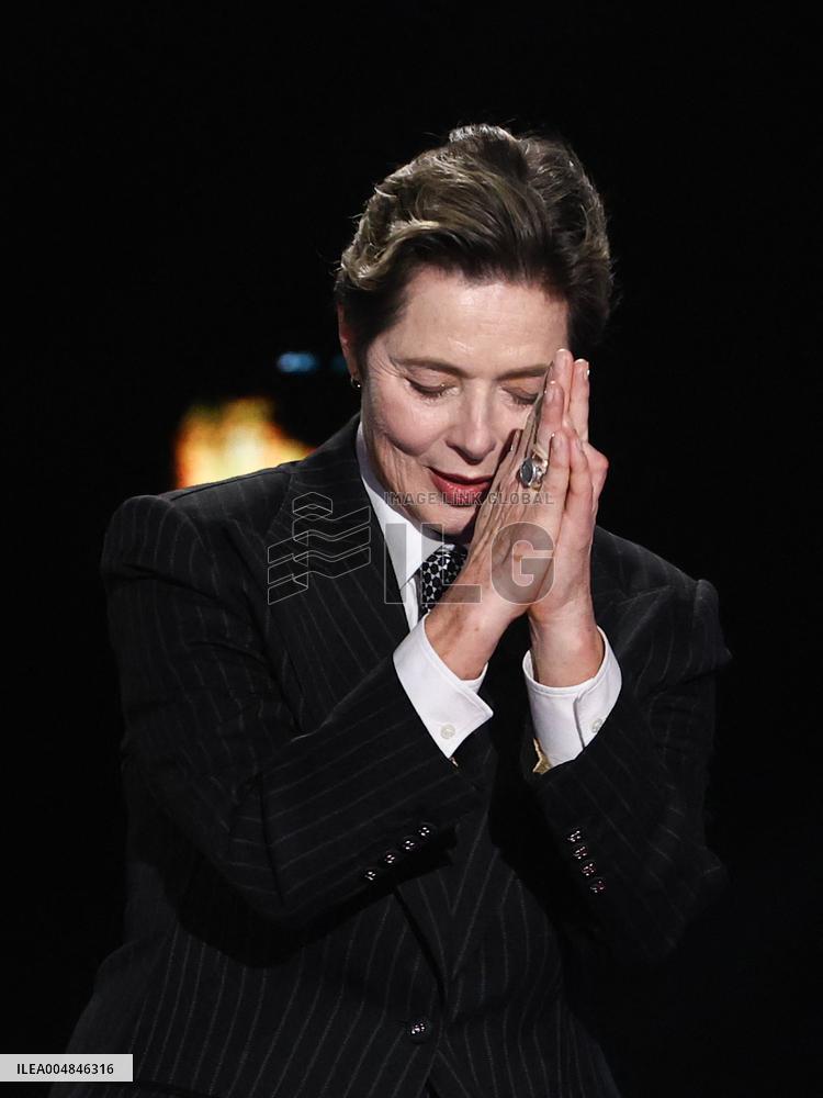 Isabella Rossellini At Belve TV Show - Rome