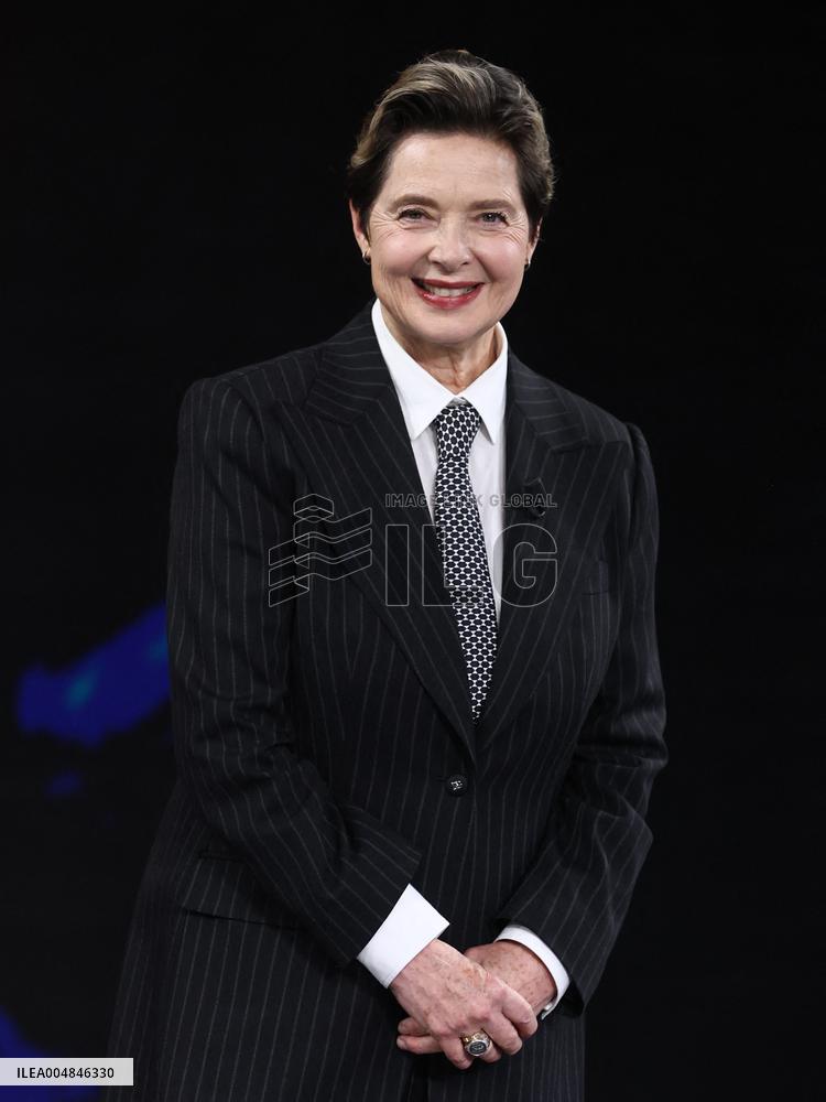Isabella Rossellini At Belve TV Show - Rome