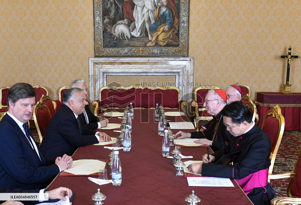 Pape Leo XIV Meets Viktor Orban - Vatican