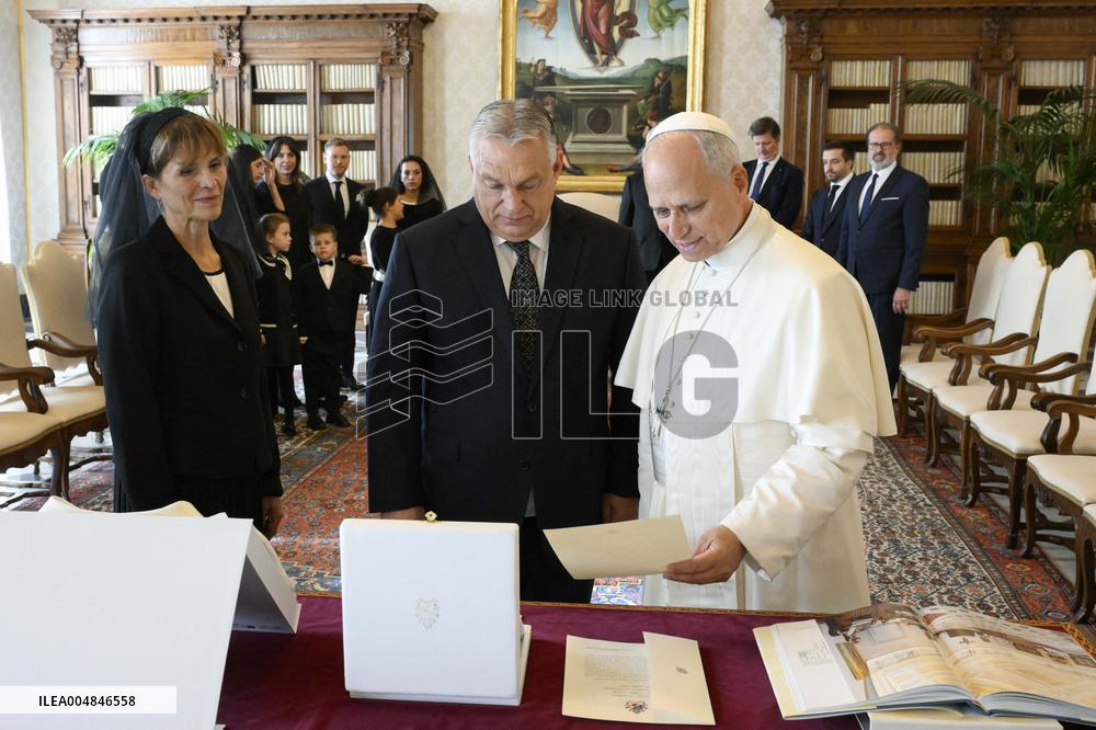 Pape Leo XIV Meets Viktor Orban - Vatican